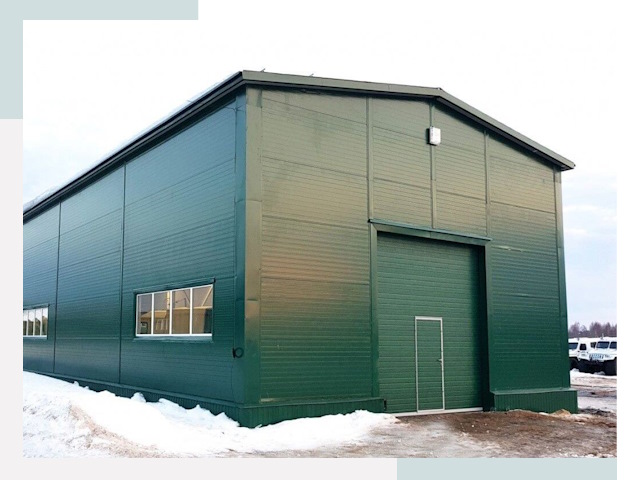 Двускатные ангары в Ростове-на-Дону